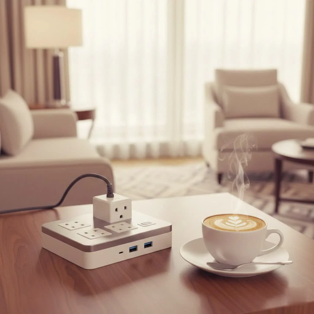 UL listed surge protector protecting electronics