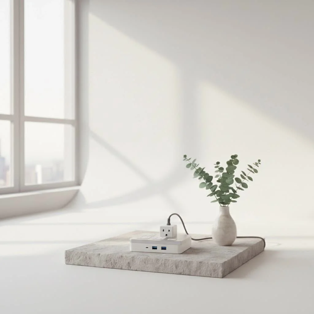 Siemens whole-house surge protector installed at an electrical panel