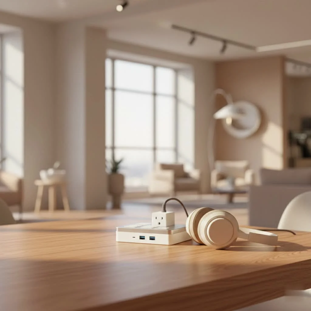 GE surge protector protecting electronics