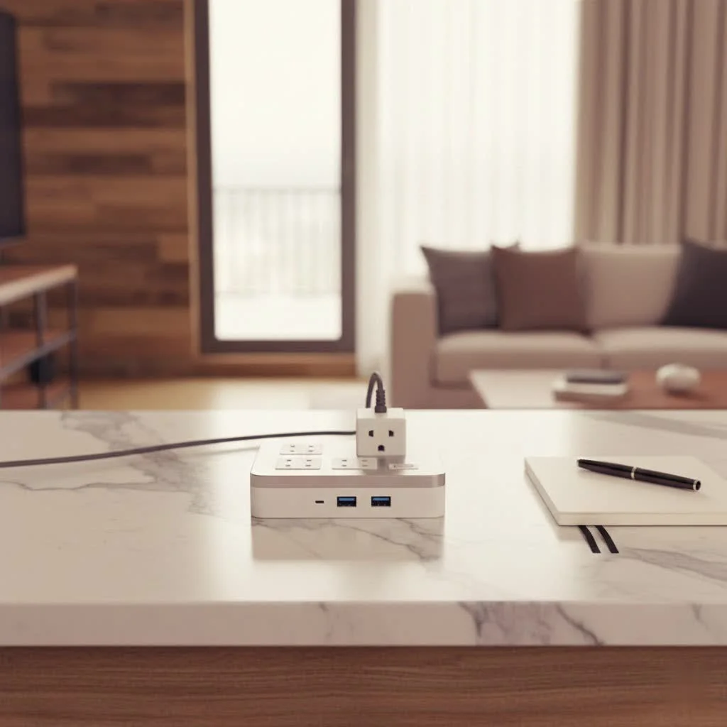 Electrical panel with a whole home surge protector installed