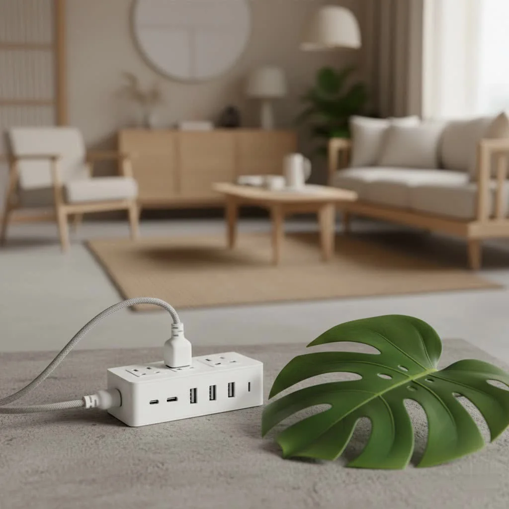 Battery backup surge protector with multiple outlets