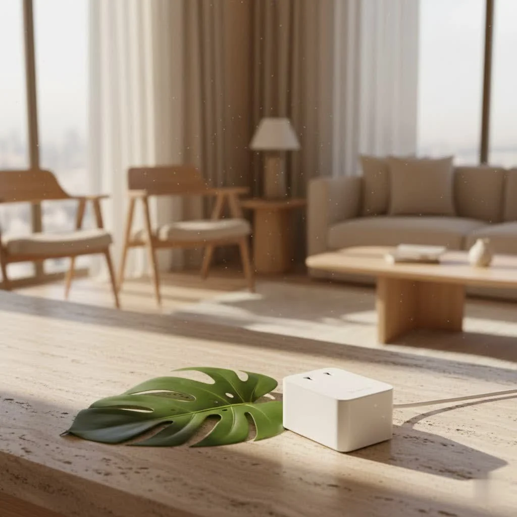 30 amp RV surge protector plugged into a campground pedestal